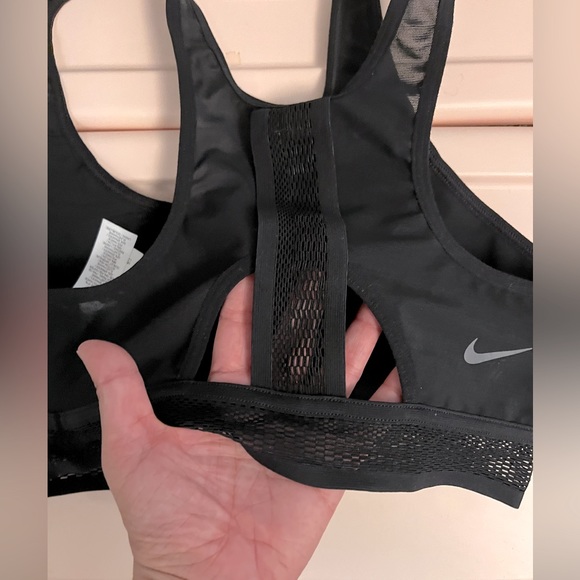 Nike Sports Bra, Black, Medium - Picture 3 of 4